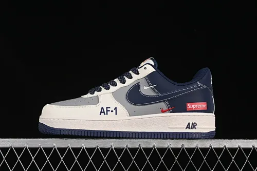 All categories Nk Air Force 1 Air Force series Nk Air Force 1 Low Air Force low top Nike Air Force 1'07 Low Supreme joint gray blue Air Force 1 low top casual sneakers HH7518-054